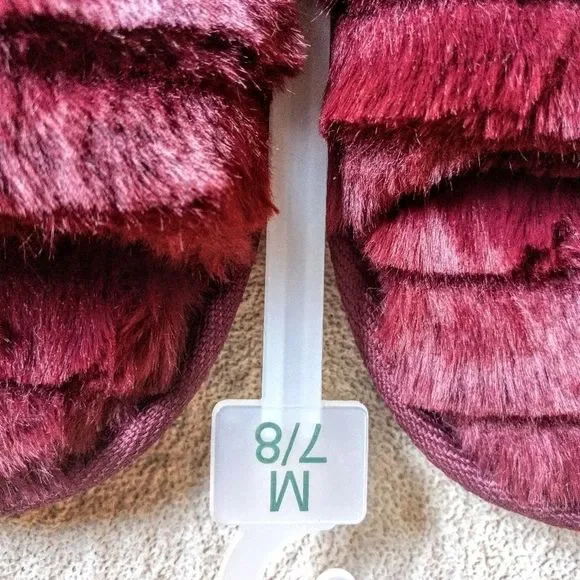 Stars Above Women Slippers Night Burgundy Sz 7/8 - Picture 4 of 6